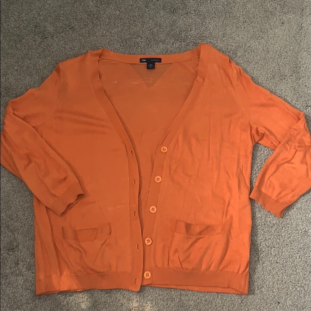 Orange Cardigan